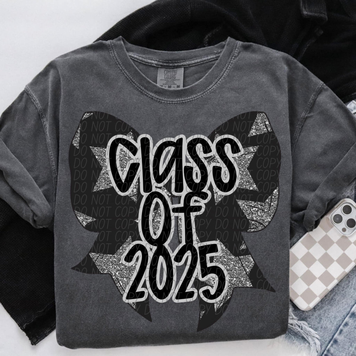 Class of 2025 bow with stars (CITY) 85480 DTF transfer