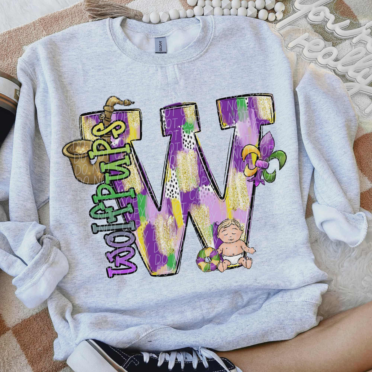 Wolfpups Mardi Gras (city) DTF Transfer