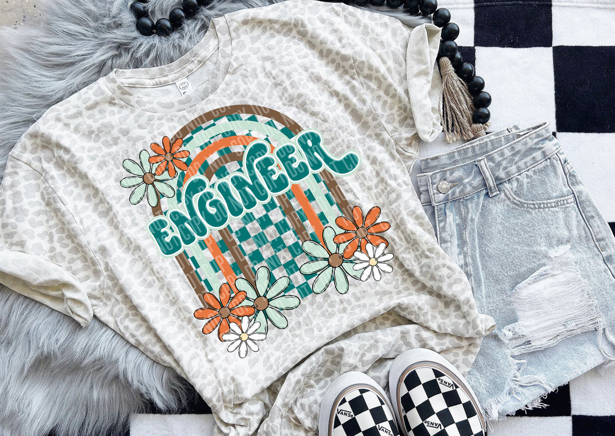 Engineer Floral Arch 49539 DTF transfers