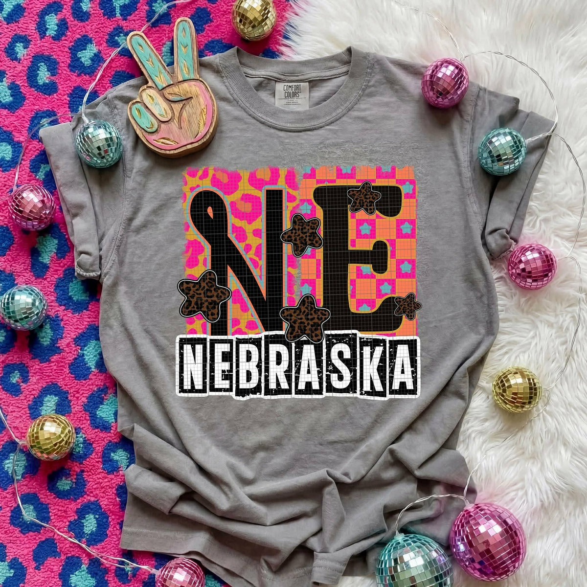 Nebraska Animal Print State (C’s) DTF Transfer
