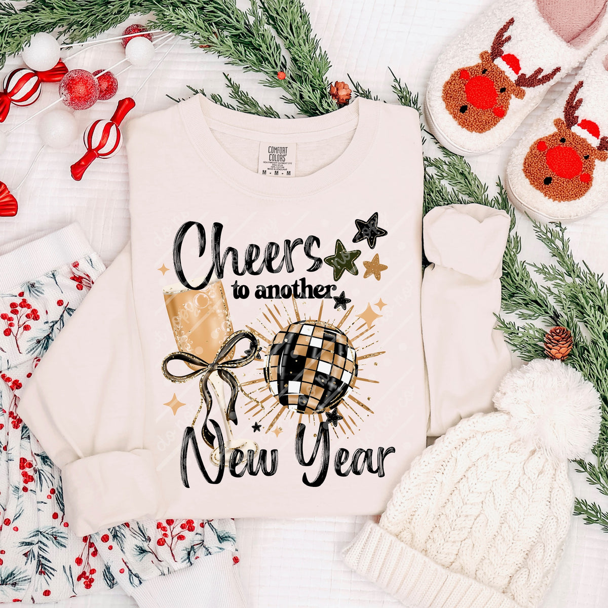 Cheers to another new year (exclusive) DTF Transfer