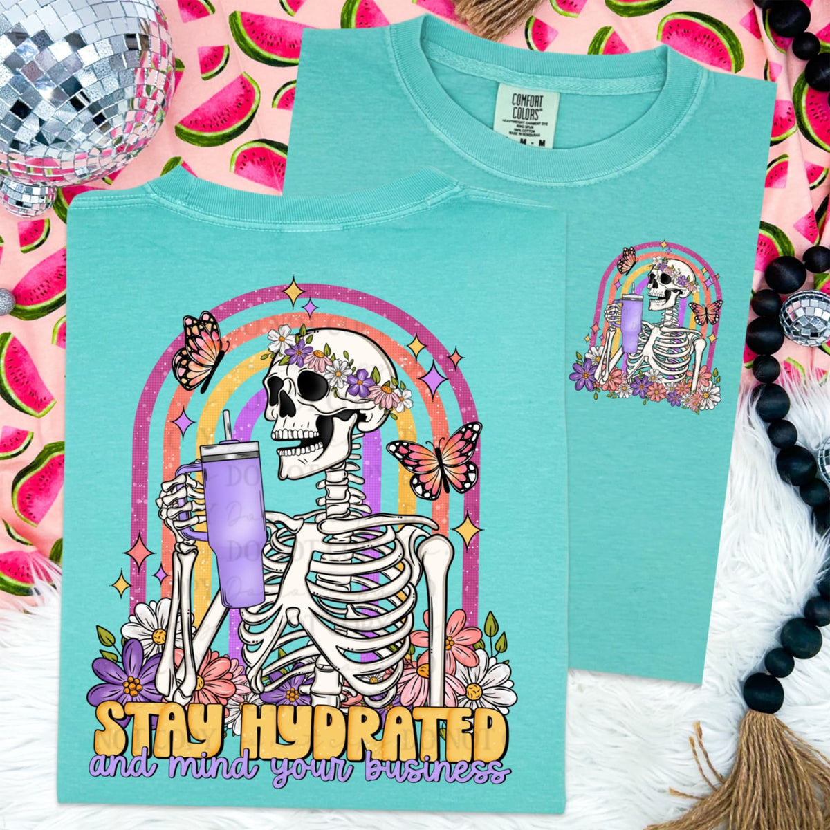 Stay hydrated and mind your business BACK (ABD) 92368 DTF transfer