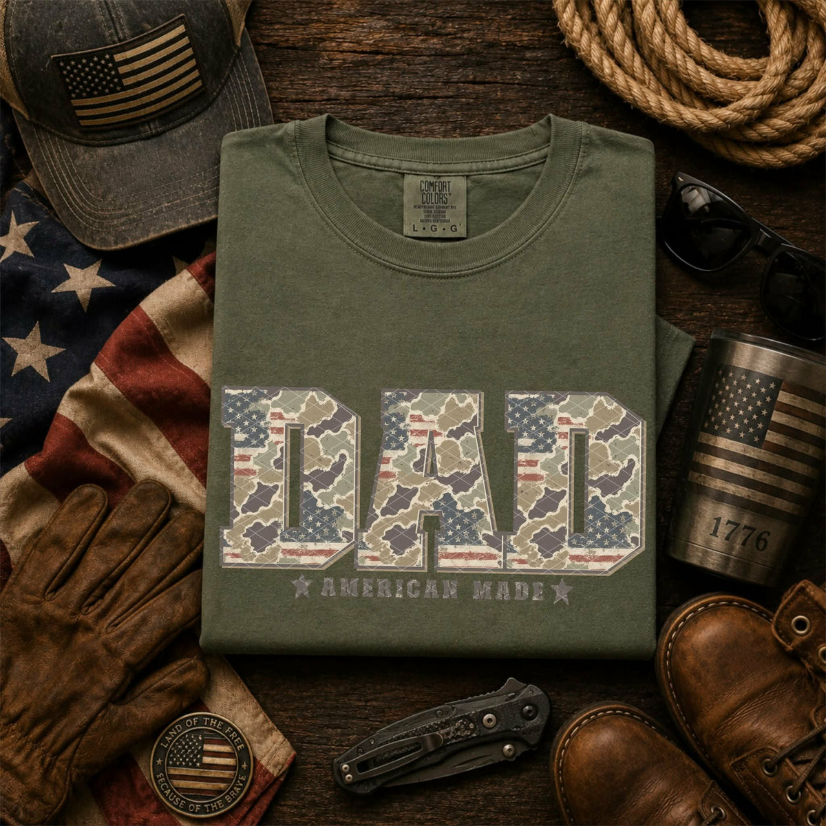 Dad American made Sunday Special DTF transfer