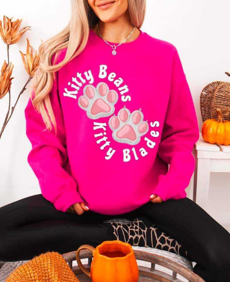 Kitty beans kitty blades (DDD) 65012 DTF transfer