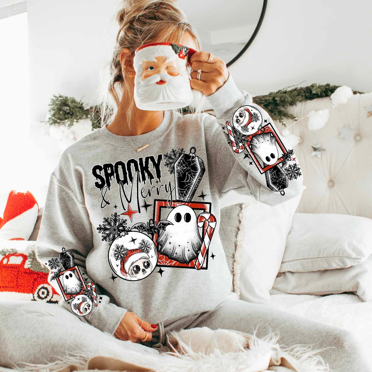 Spooky & merry FRONT (CSC) 58552 DTF transfer