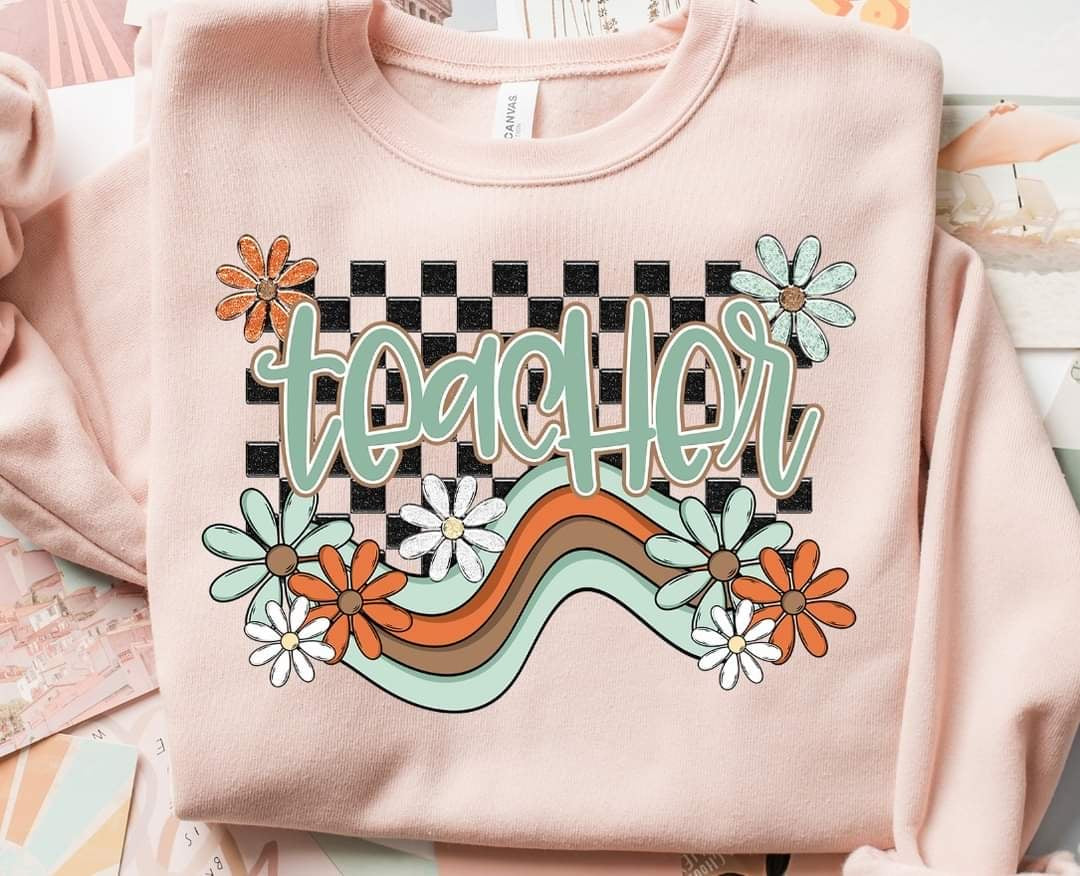 Teacher boho mascot (S&G) 52765 DTF transfer