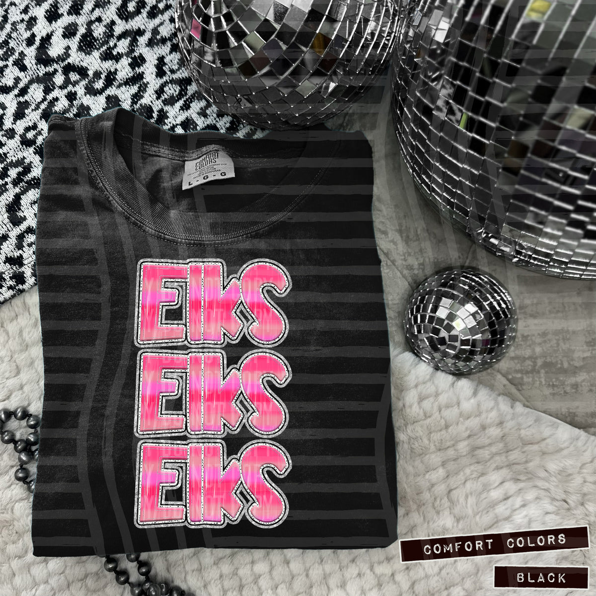 Elks Pink Stacked (Caplinger) 101932 DTF transfer