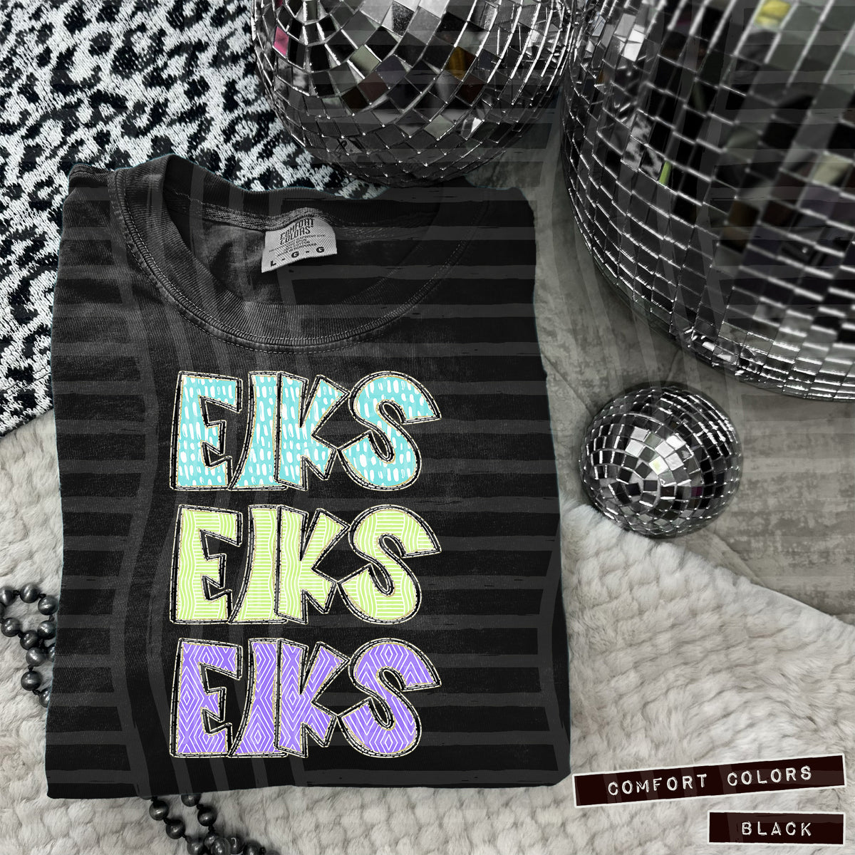 Elks Pastel Star Stacked (Caplinger) 101594 DTF transfer