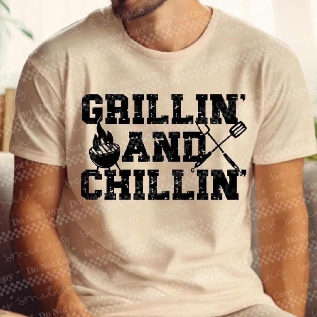 Grillin’ and chillin’ 99046 DTF transfer