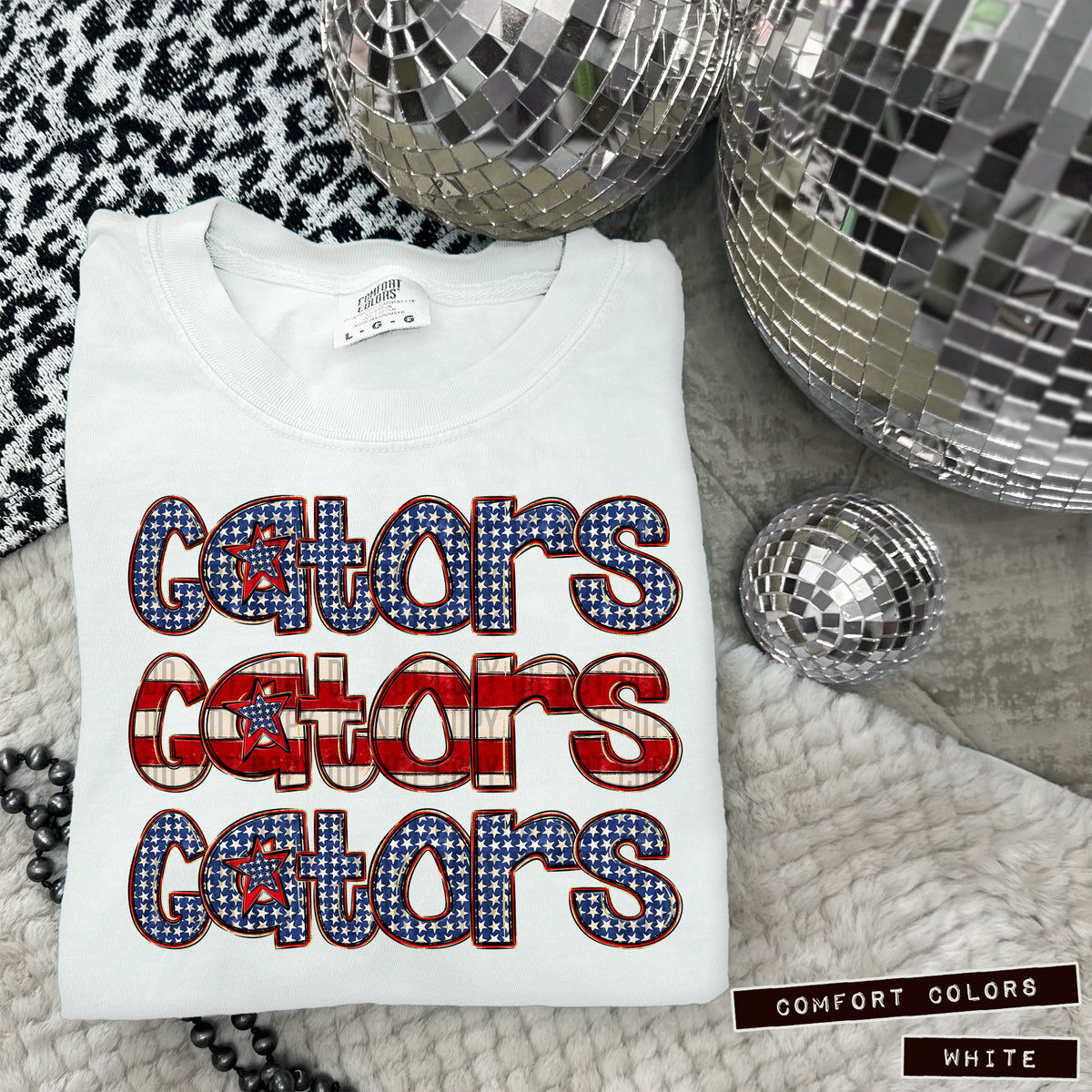 Gators RWB stacked (Caplinger) DTF transfer