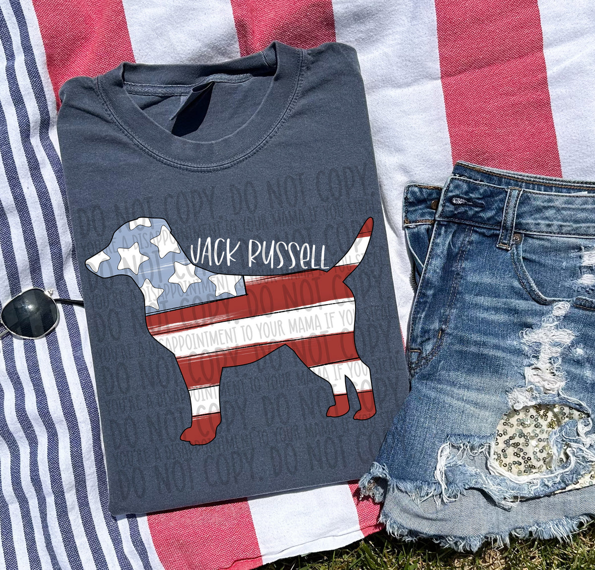 JACK RUSSEL white (SWD) DTF transfer