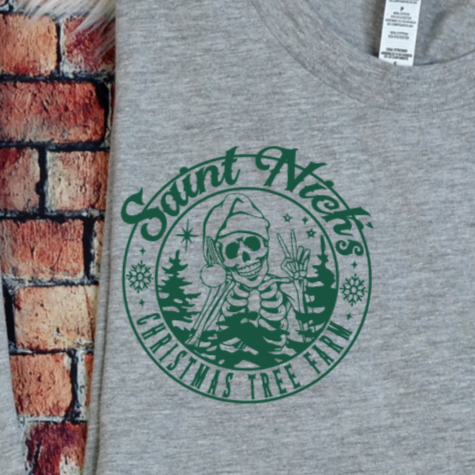 Saint Nick's Christmas Tree Farm *Green* (POCKET ONLY) 68278 DTF Transfer