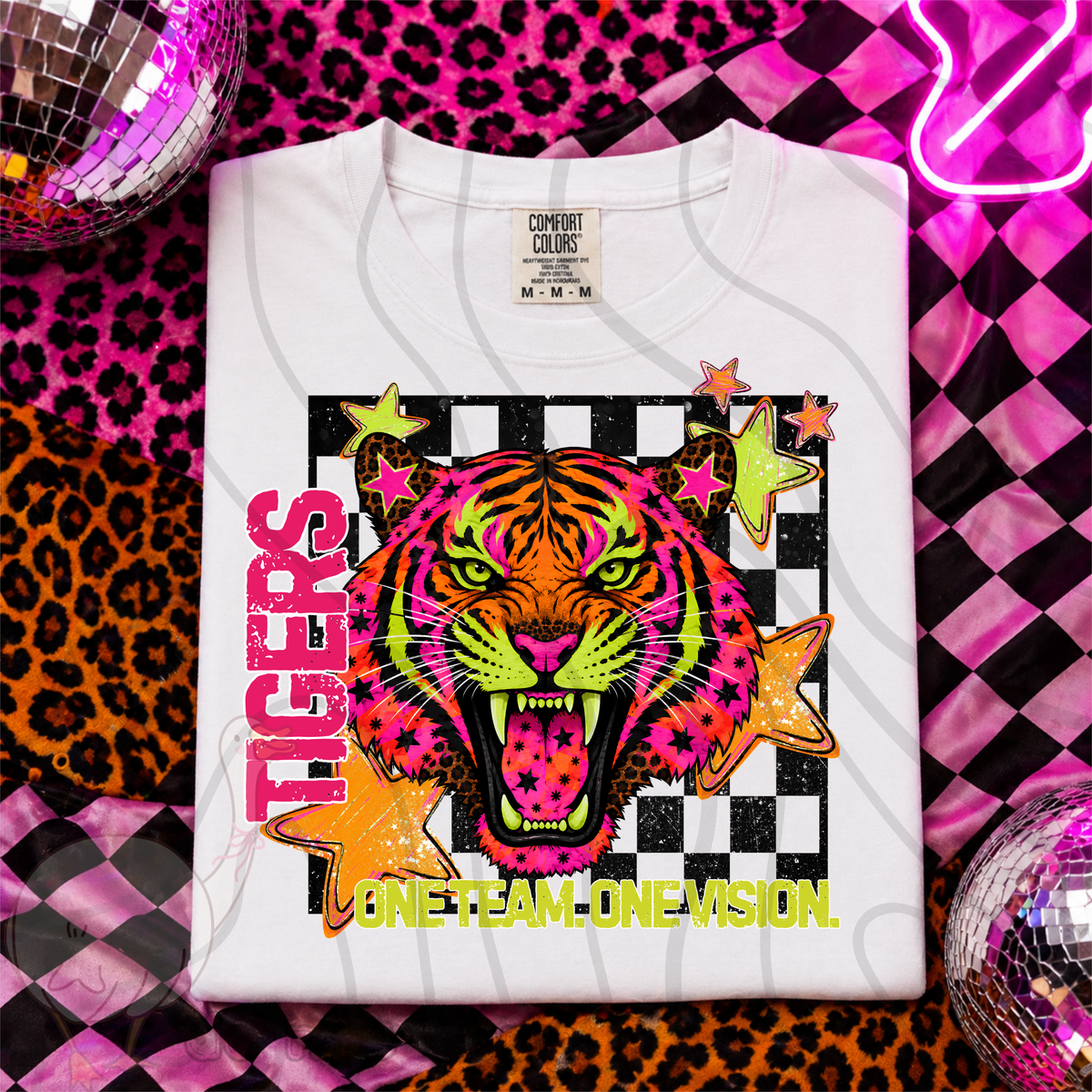 tigers 56 one team one vision (dkdbk) DTF transfer
