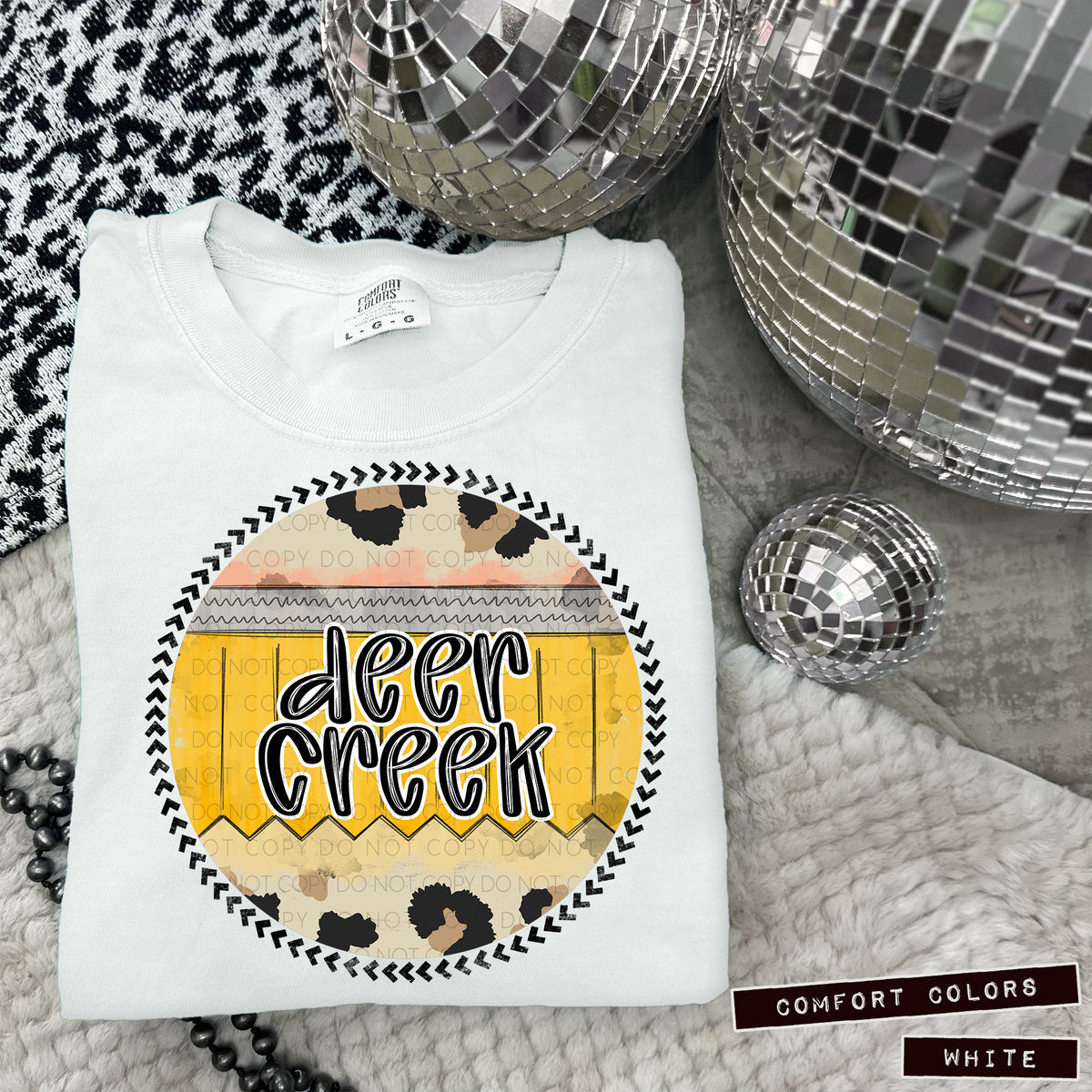 Deer Creek Circle Pencil Background (Caplinger) DTF transfer