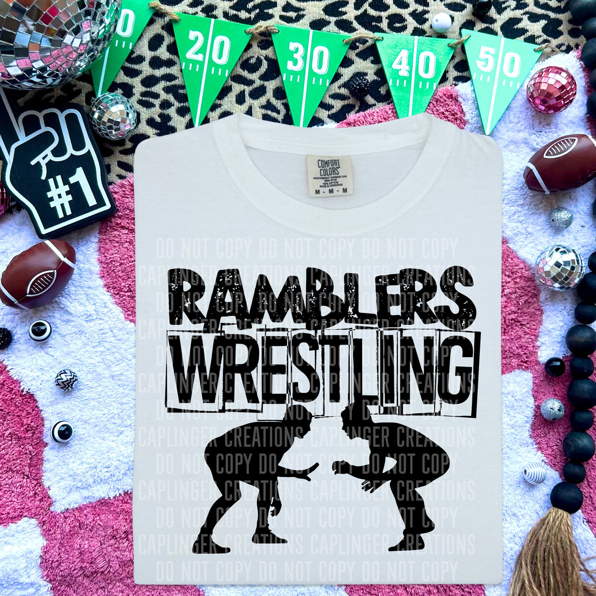 Ramblers Wrestling (Caplinger) DTF transfer