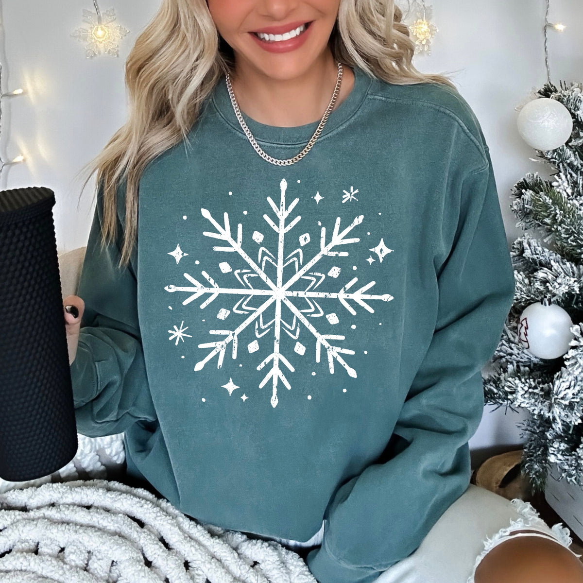 Snowflake (white) (csc) DTF Transfer