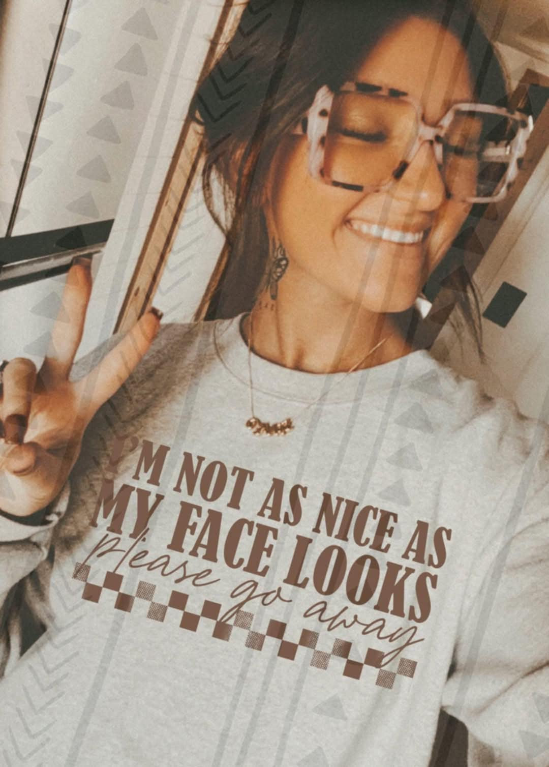 I’m not as nice as my face looks (TGG) 92470 DTF transfer