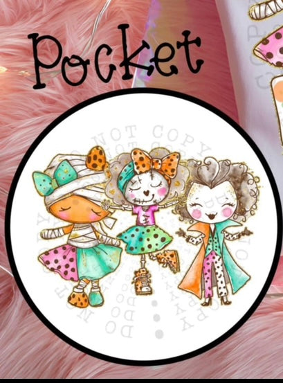 Monster mash pocket 106470 DTF transfer