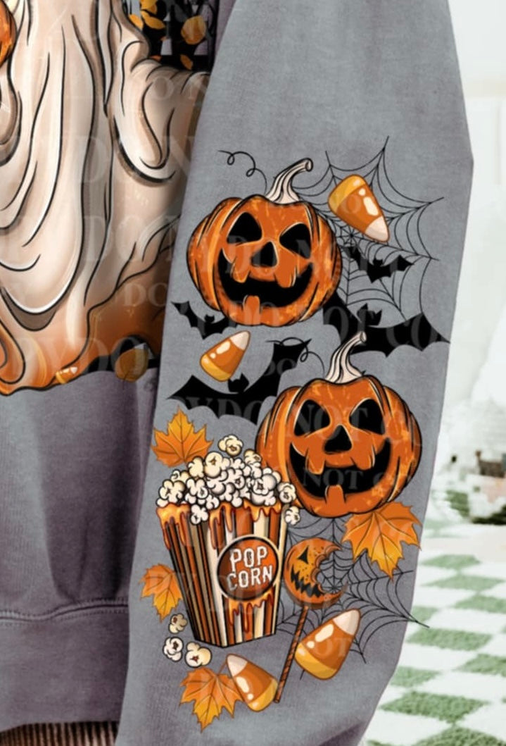 Spooky Movie Season SLEEVE AG DTF transfer