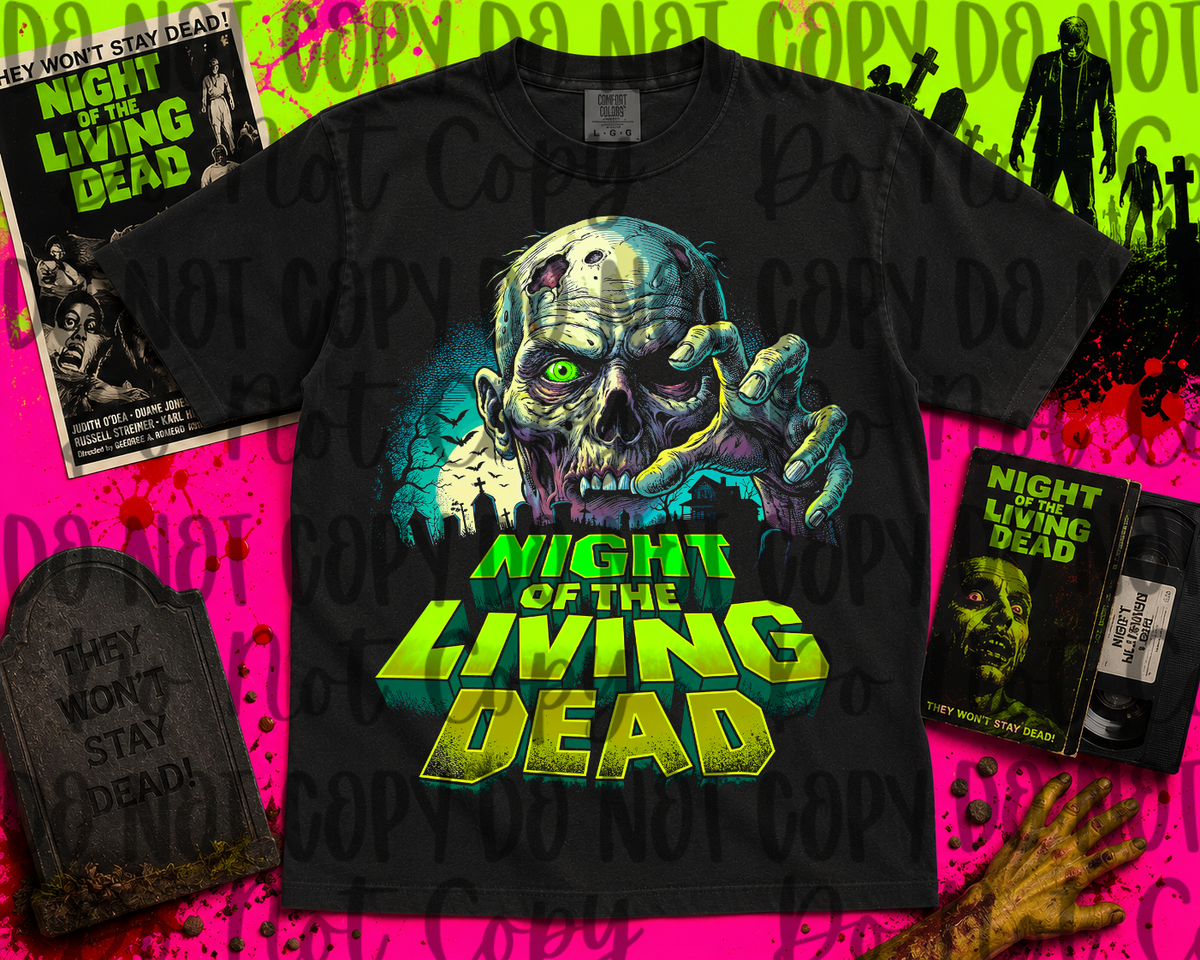 Living zombie head Sunday Special DTF transfer
