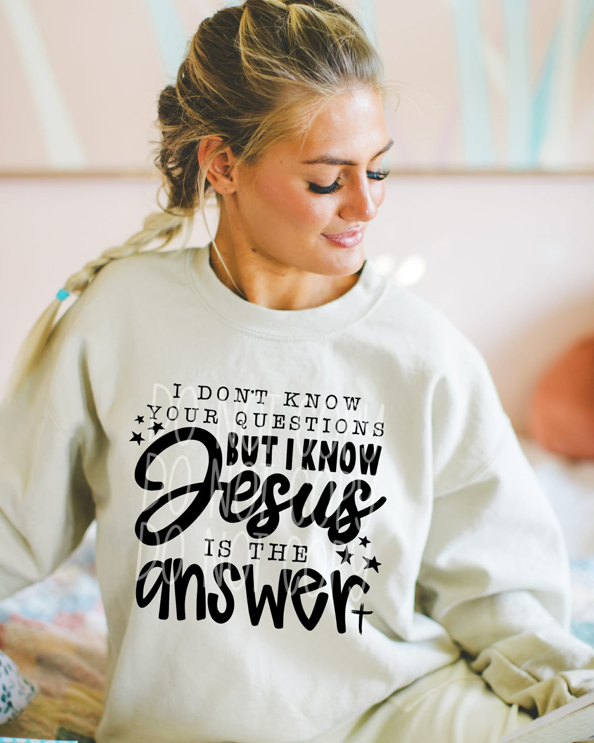 I know Jesus is the answer (PH) DTF Transfer