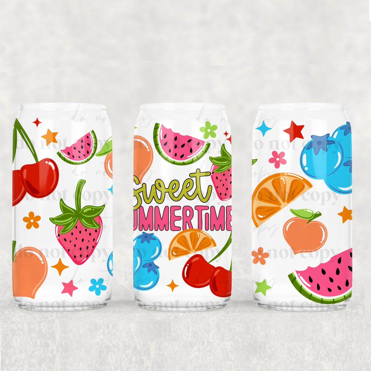 Sweet Summertime fruit (CSC) UV DTF WRAP