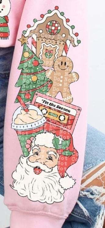 Christmas cluster sleeve (CSTAGE) 64651 DTF transfer