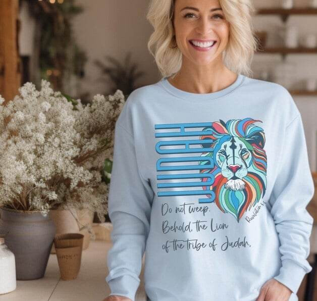 Judah Lion colorful 64295 DTF transfer