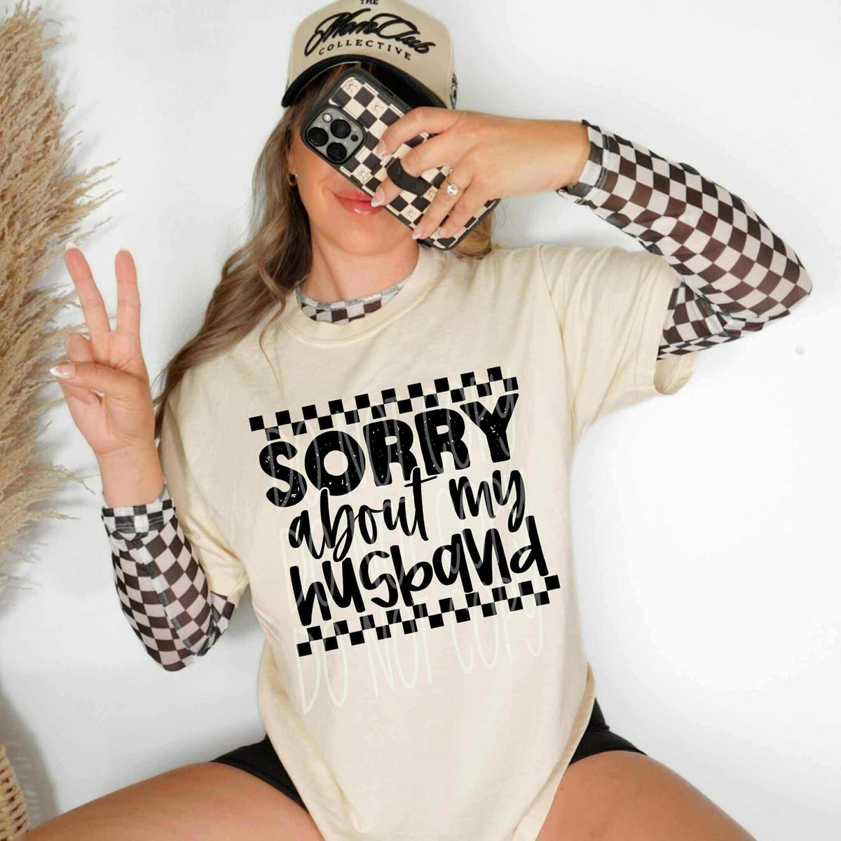 Sorry about my husband checker (ph) DTF transfer