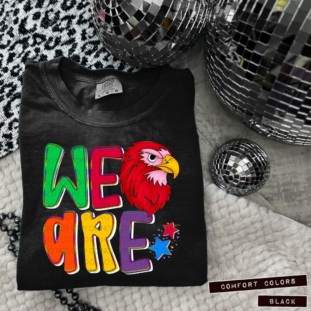 We are falcons red (Caplinger) 100806 DTF transfer