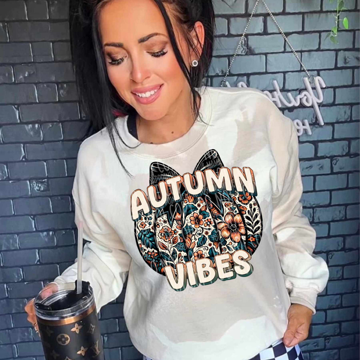 Autumn vibes pumpkin (LANE) 58639 DTF transfer