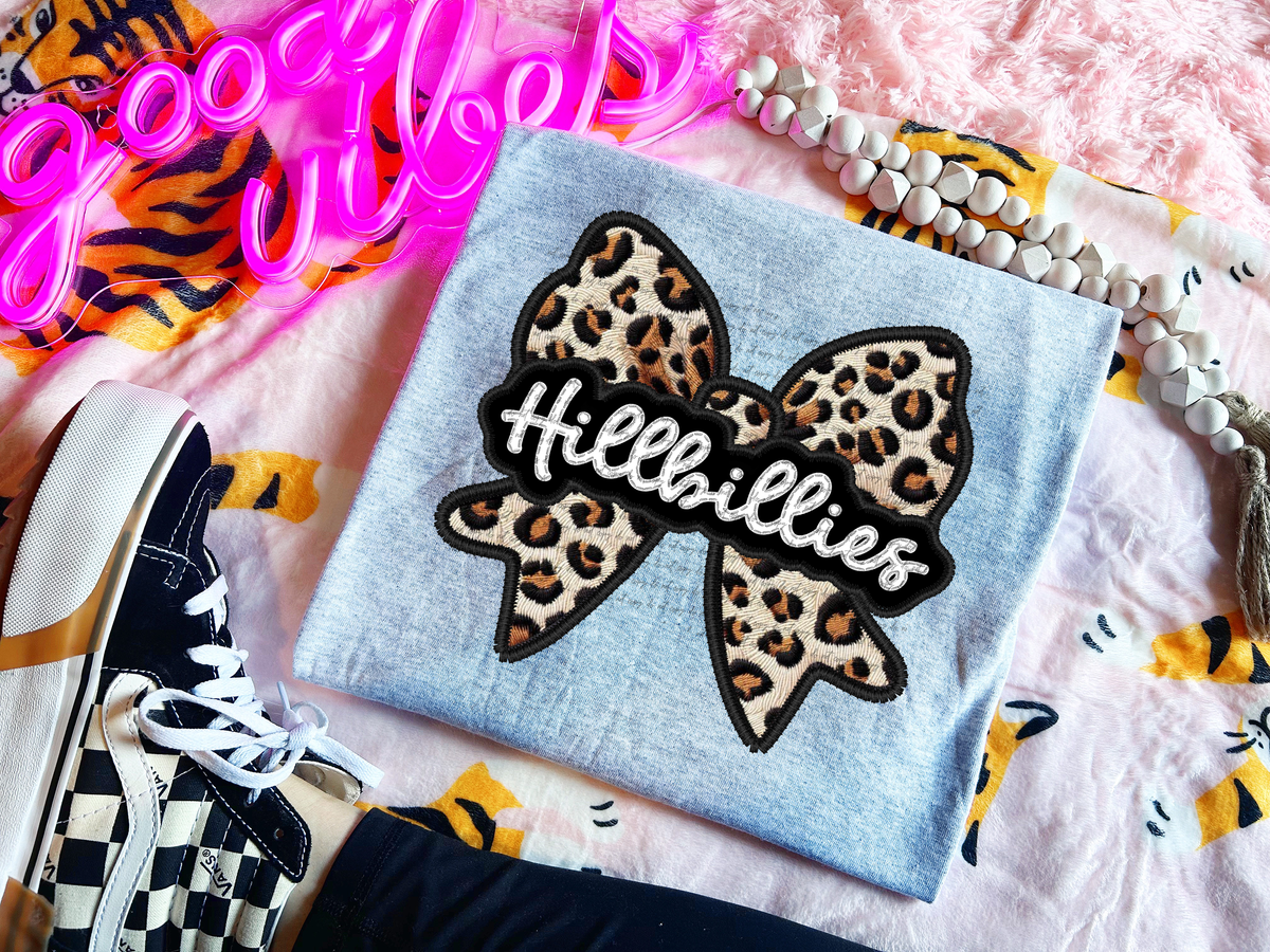 Hillbillies Faux Embroidery Bow 30517 DTF transfer
