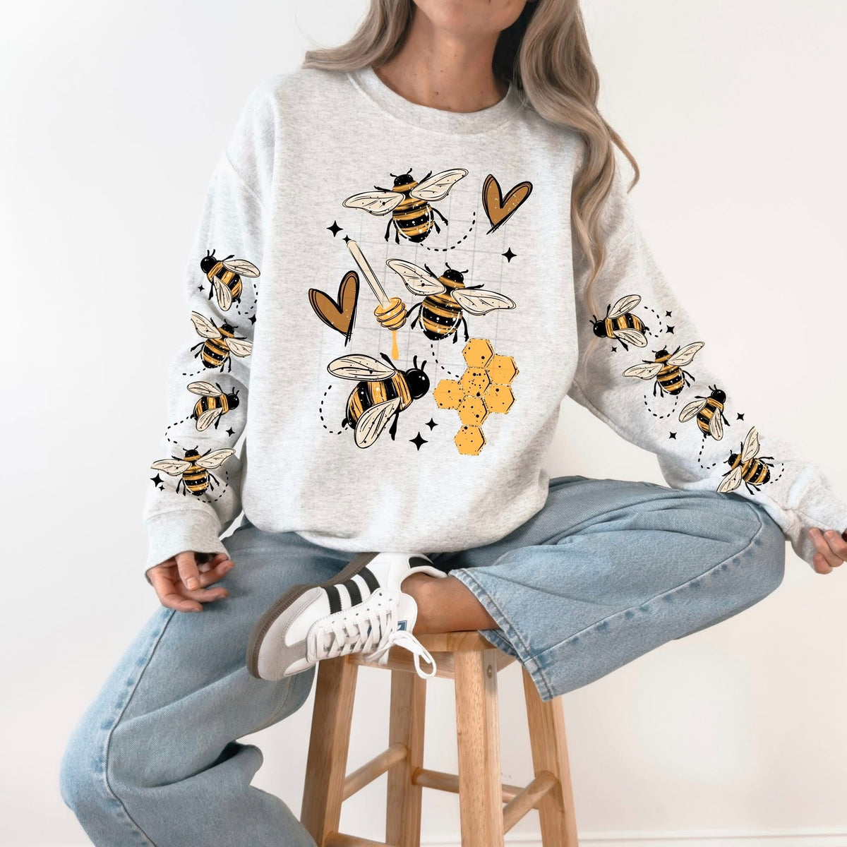 Bees and honey (front only) (CSC) DTF Transfer