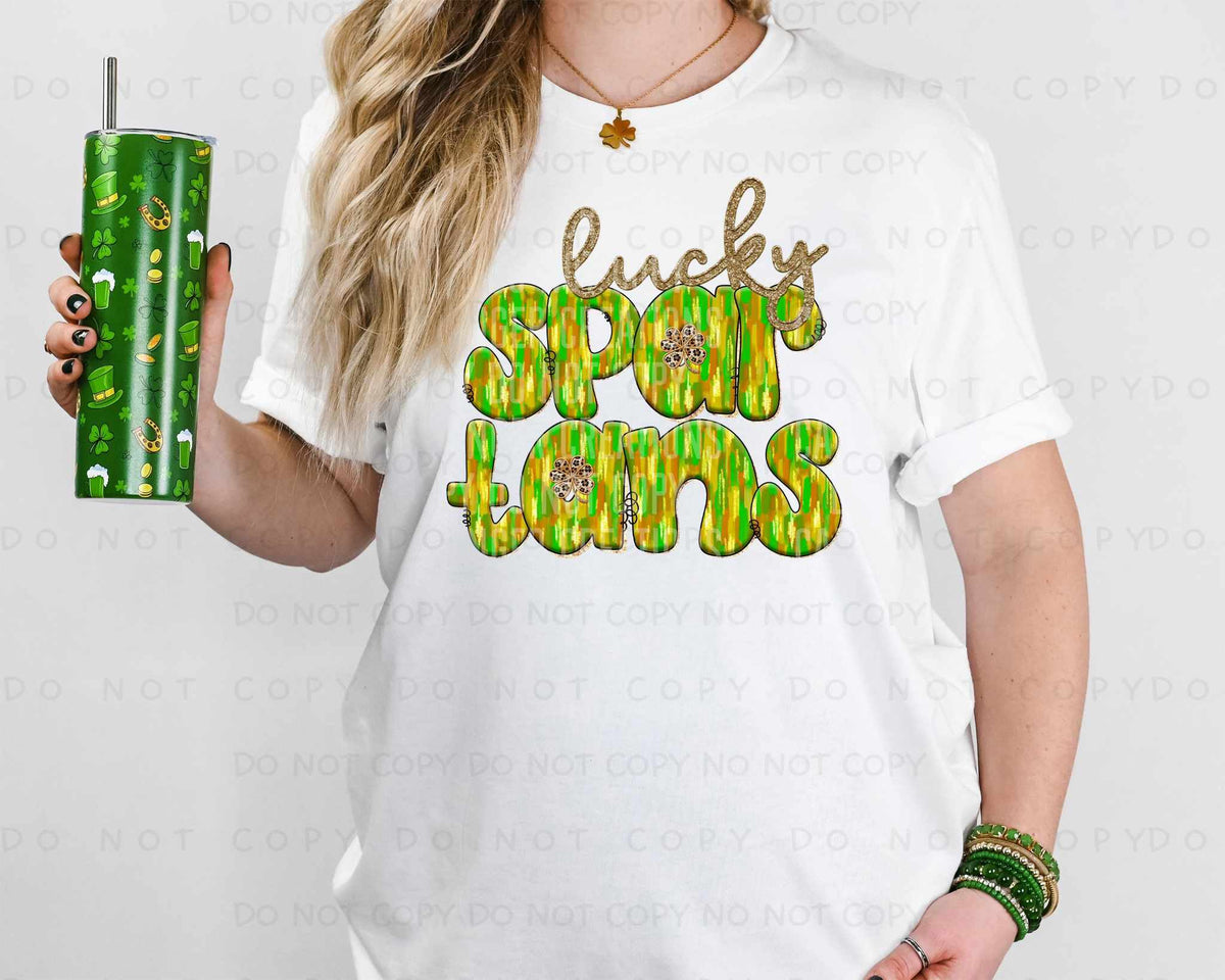 Lucky Spartans green brushstroke (Caplinger) 79999 DTF transfer