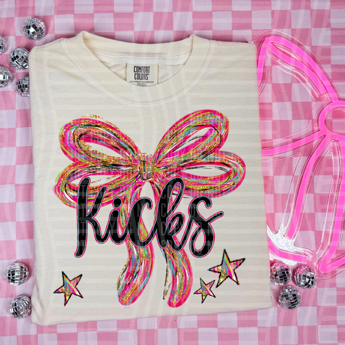 Kicks Whimsical Bow (caplinger) DTF transfer