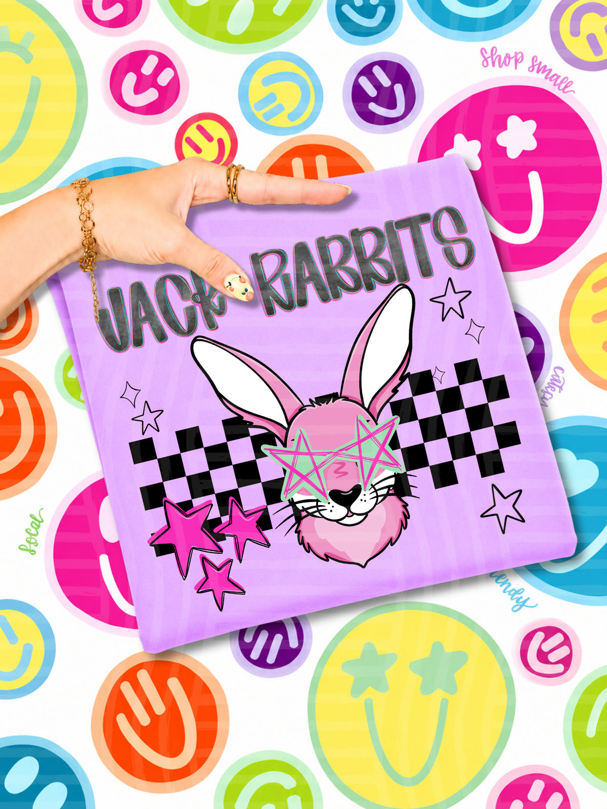 jackrabbits starry eyed checks (CAPLINGER) DTF Transfer