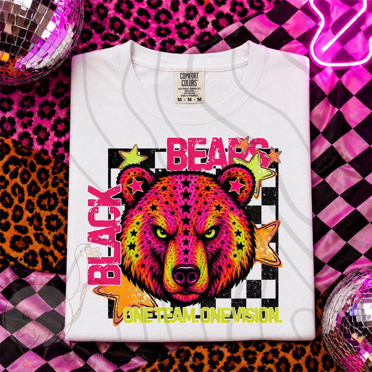 Black bears one team one vision (DKD) DTF Transfer