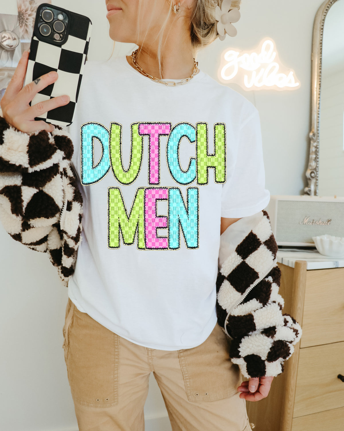 Dutchmen Colorful Checkered (caplinger) DTF transfer
