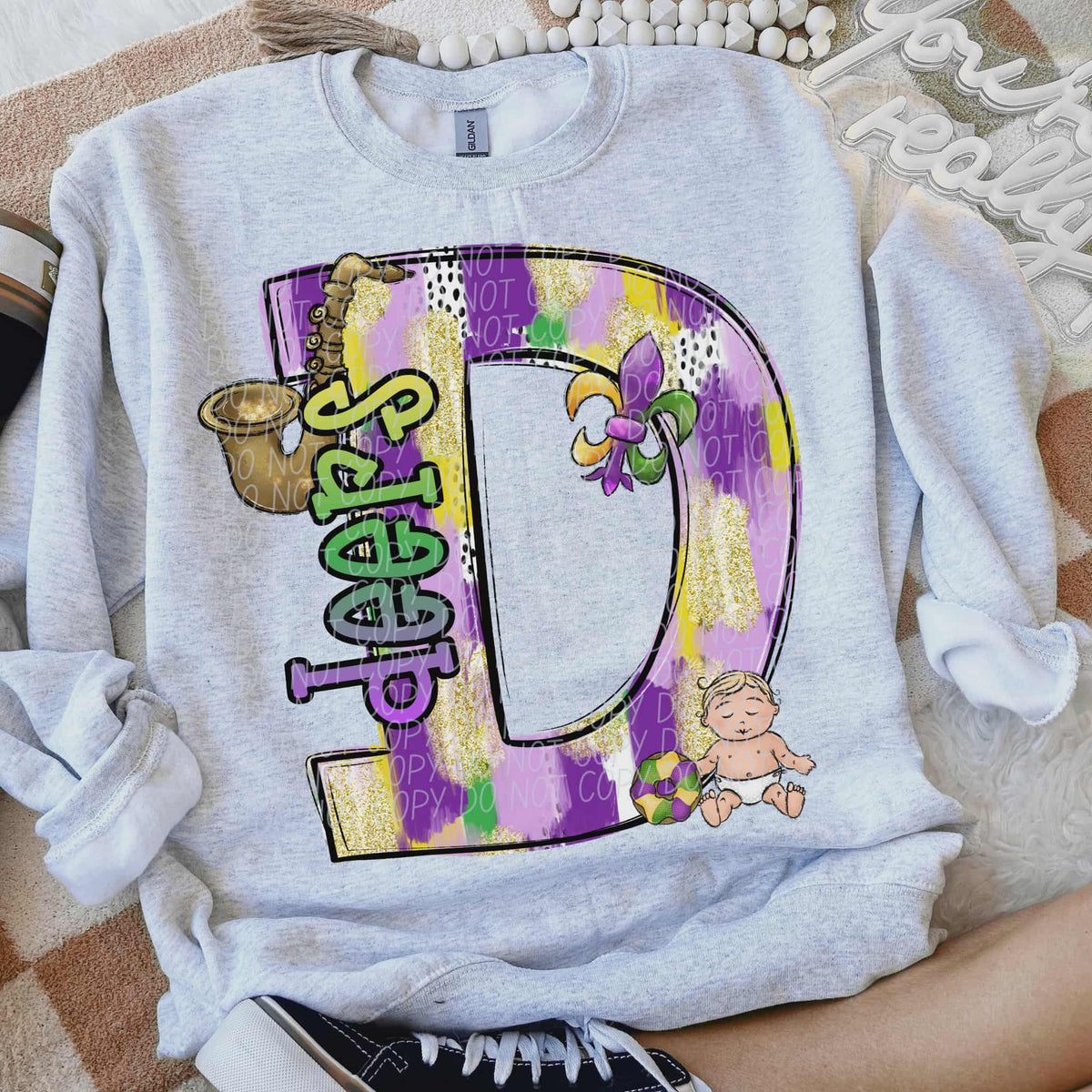 Deers Mardi Gras (city) DTF Transfer