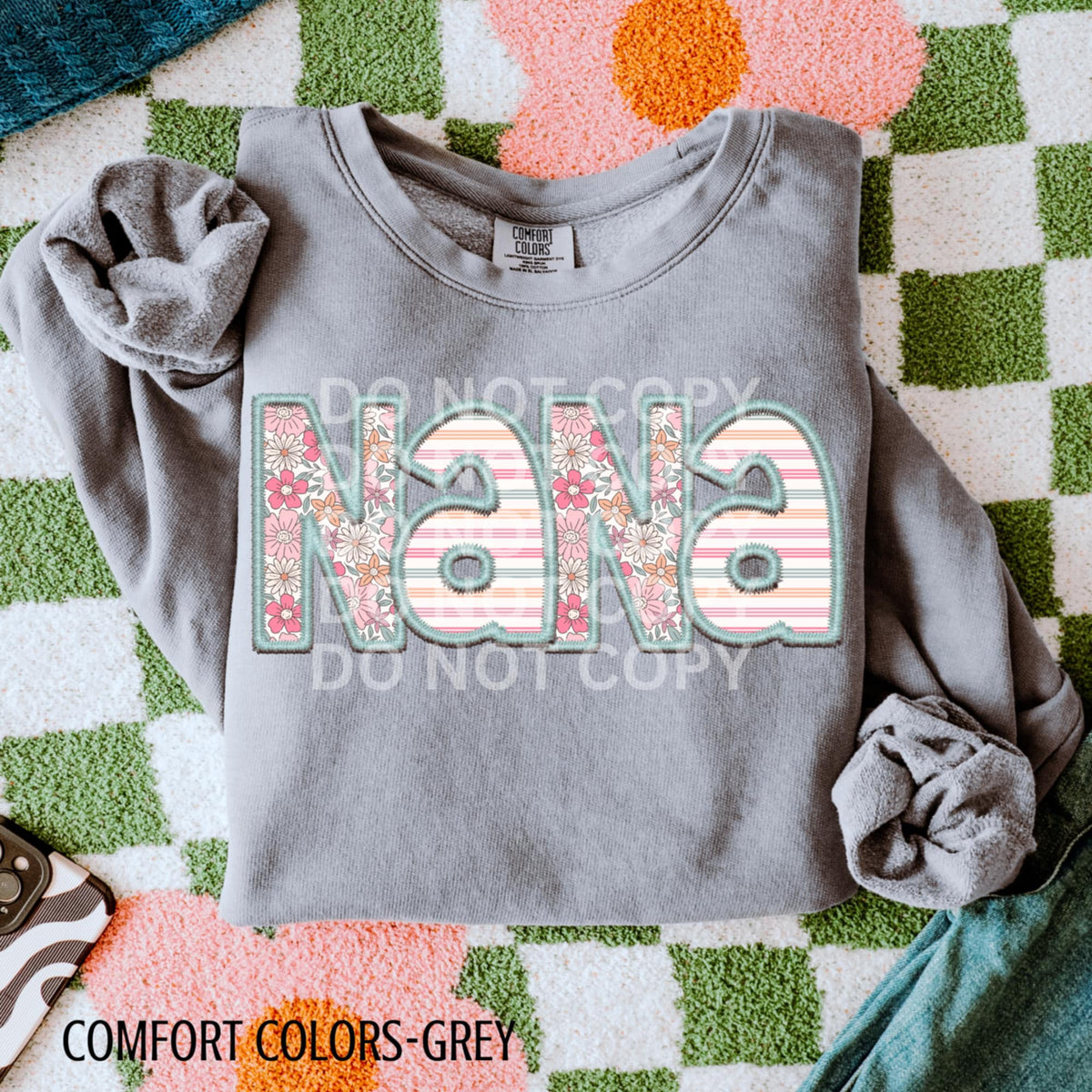 Nana embroidery (CSG) 87196 DTF transfer