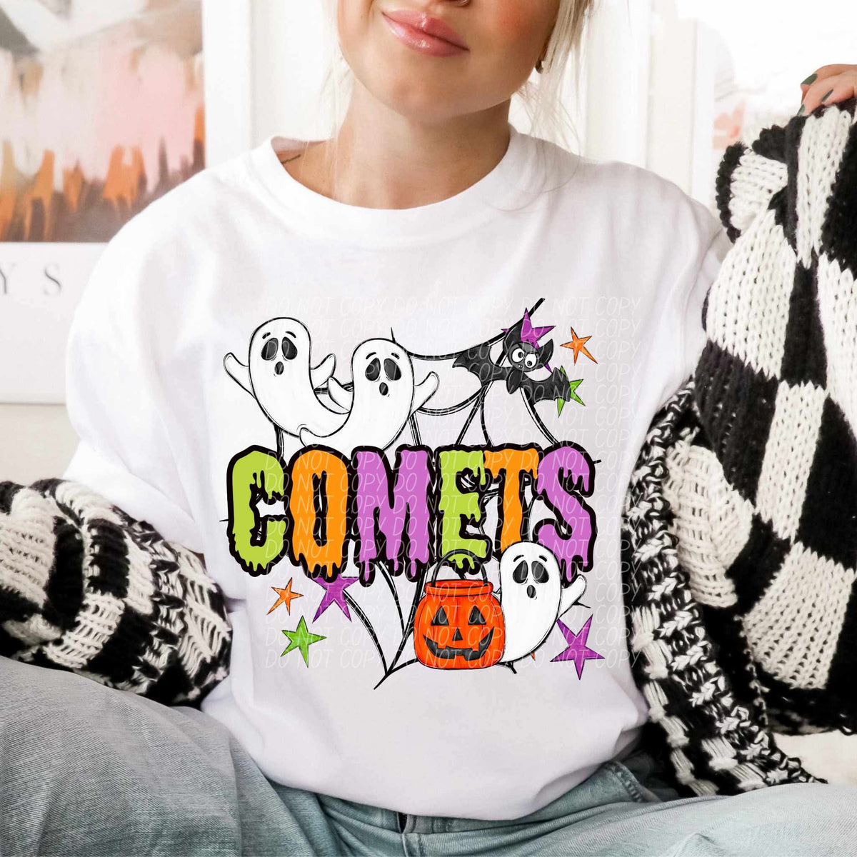 Comets Halloween (City) DTF transfer