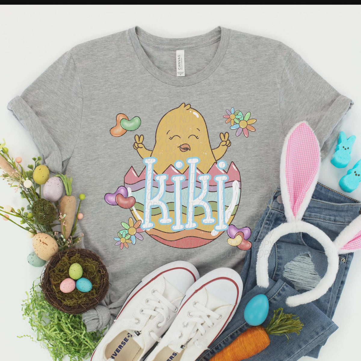 Kiki pastel egg with chick (City) DTF transfer