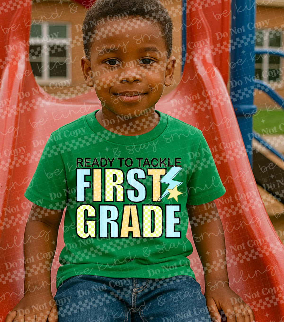 Ready To Tackle First Grade DTF transfer