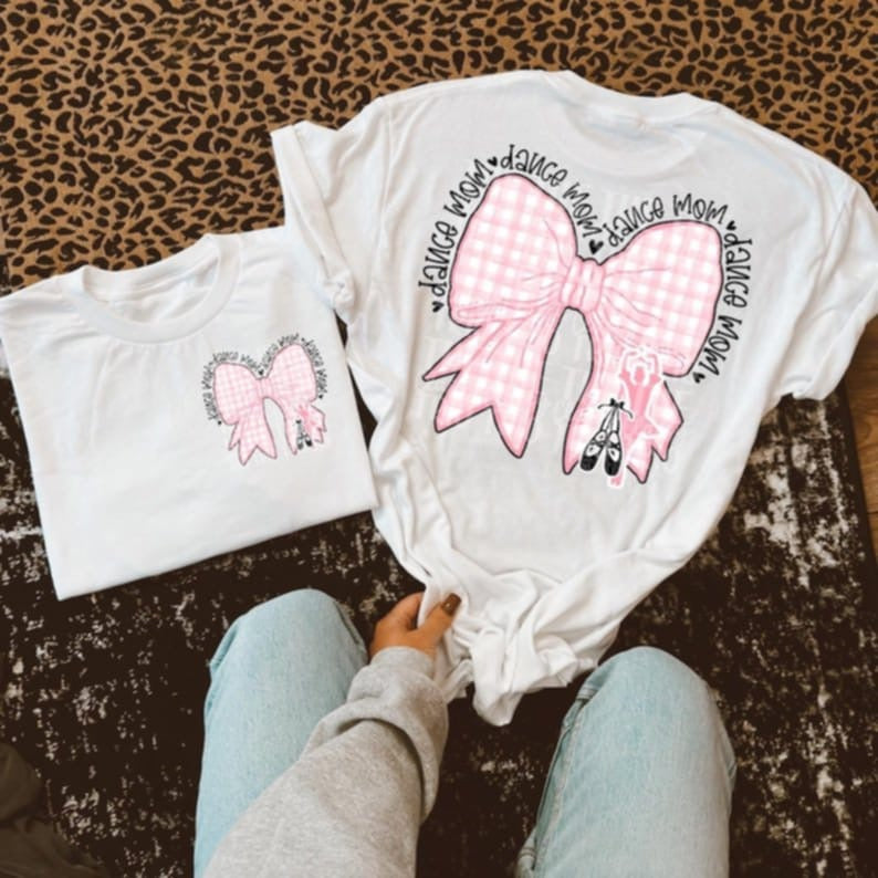 Cheer mom bow 95125 DTF transfer