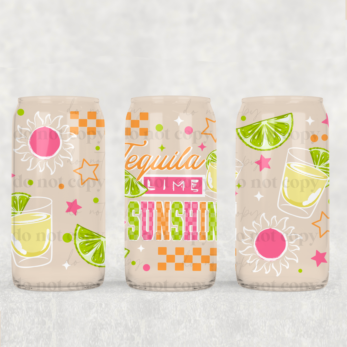 Tequila lime sunshine (CSC) UV DTF WRAP