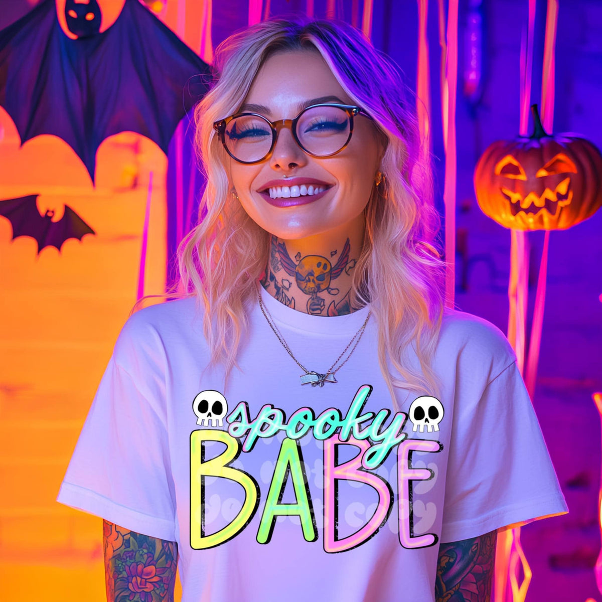 Spooky babe pastel 103289 DTF transfer