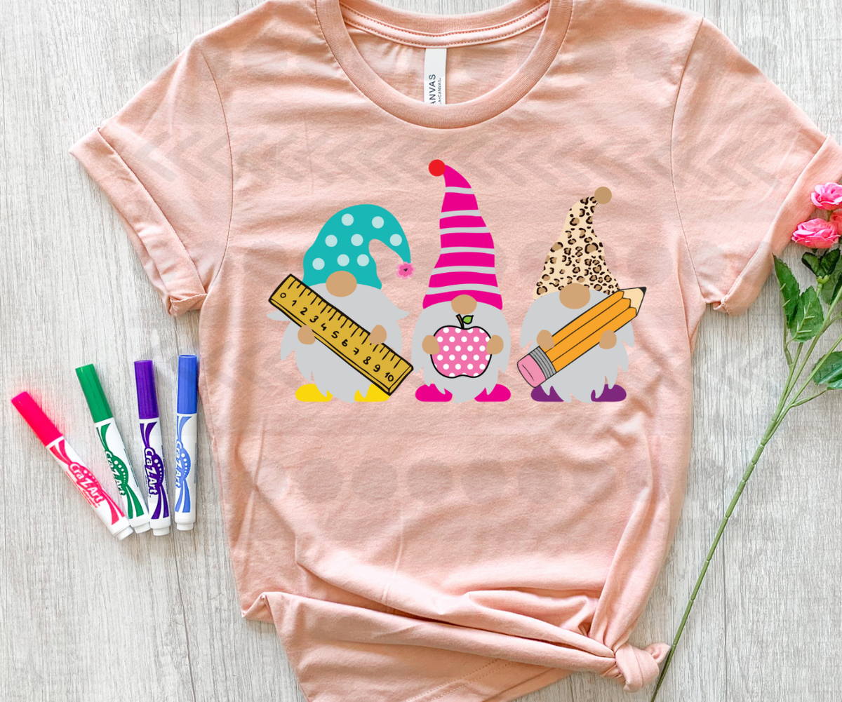 Teacher Gnomes 13443 DTF transfer