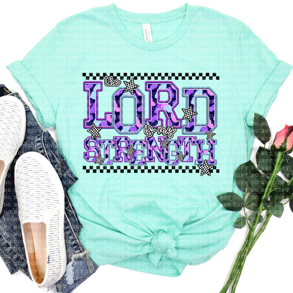 The lord is my strength (ECHT) 93903 DTF transfer