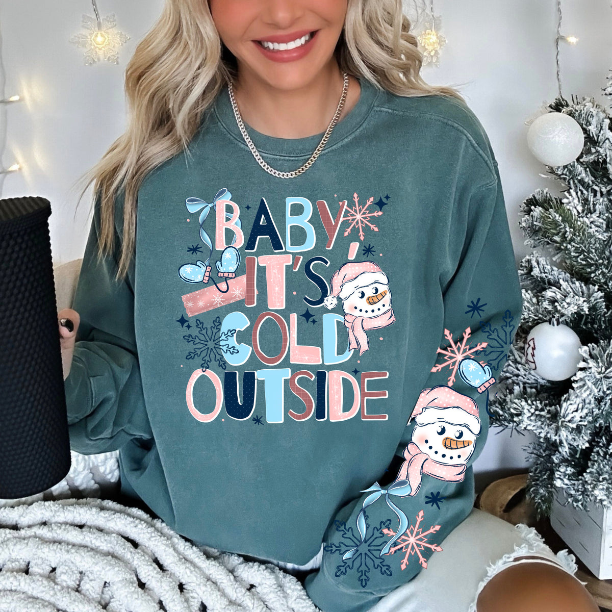 Baby it’s cold outside (set two sleeves) (csc) DTF Transfer