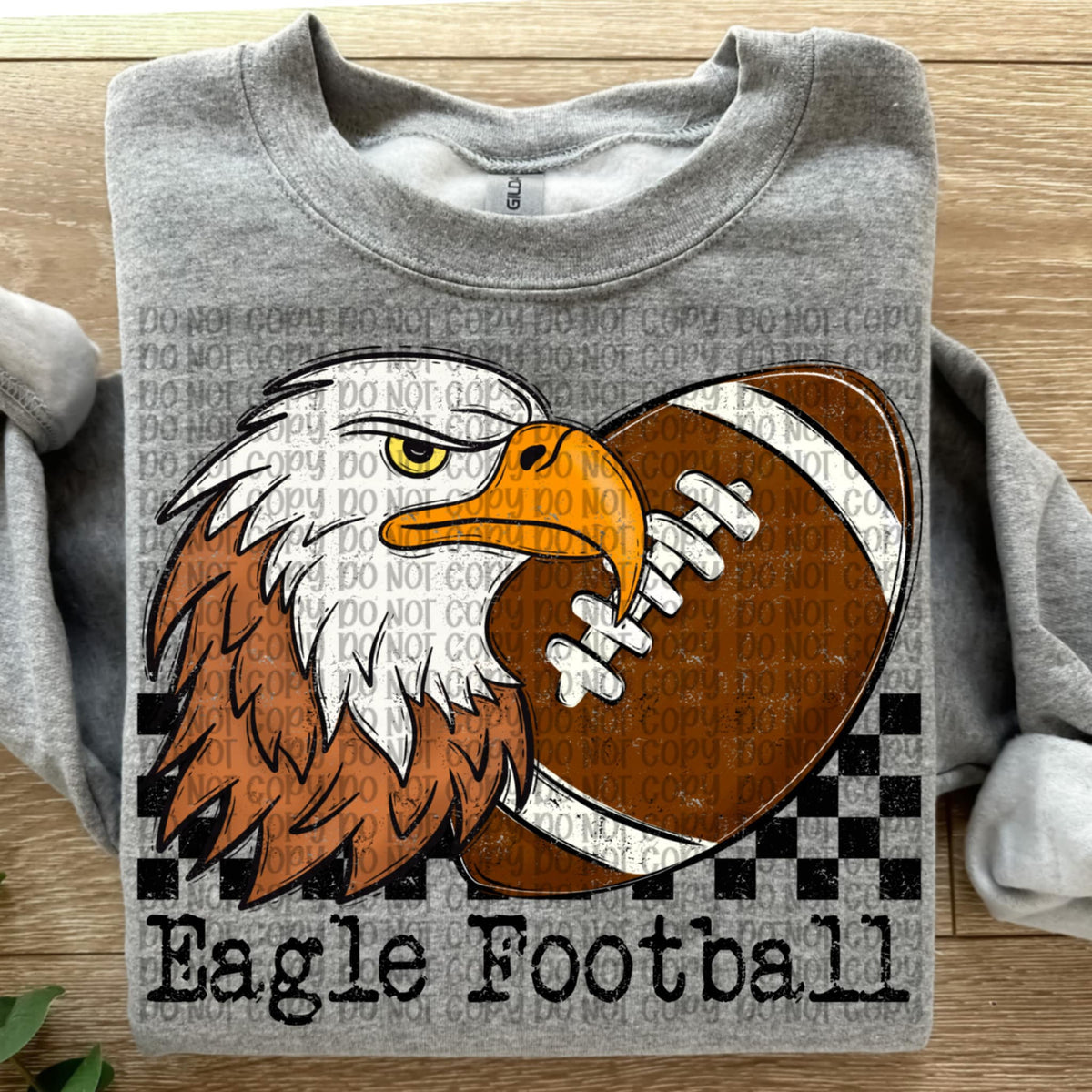 Eagle Football Checker VP DTF transfer